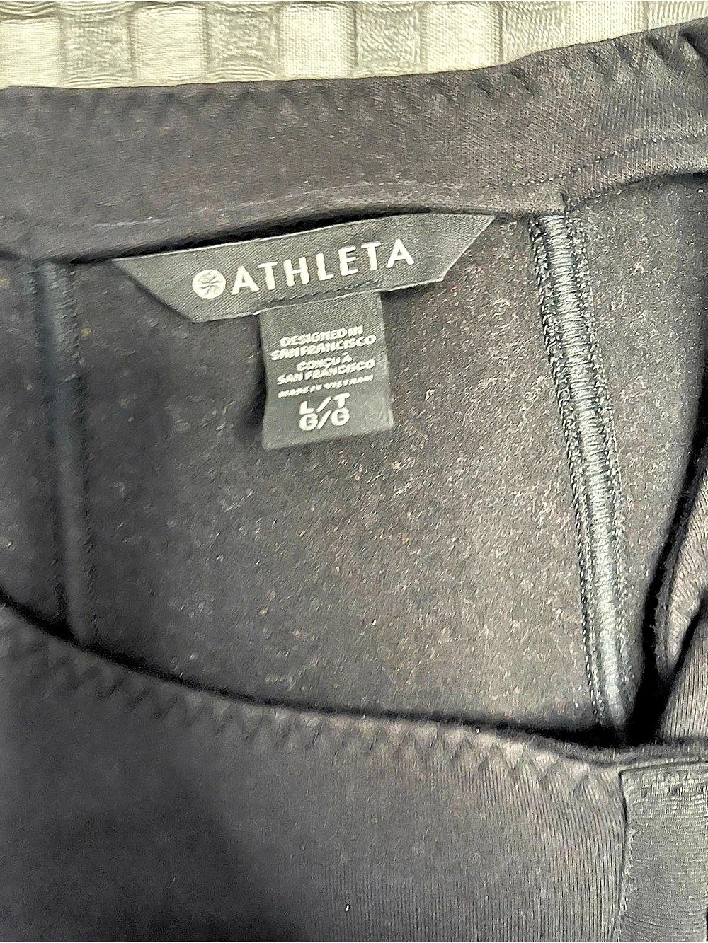 Athleta On The Move Moto Jacket Black Zip Jacket Size Large/Tall - GUC - Picture 3 of 10